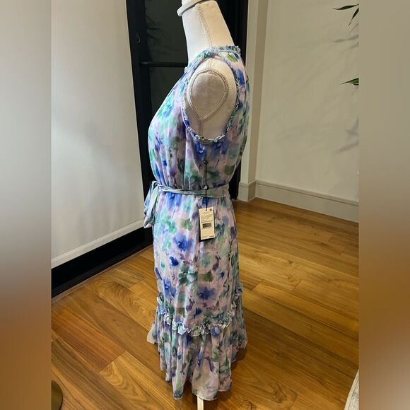 Adrianna Papell Watercolor Floral Midi Dress size 2 NWT - Picture 7 of 14